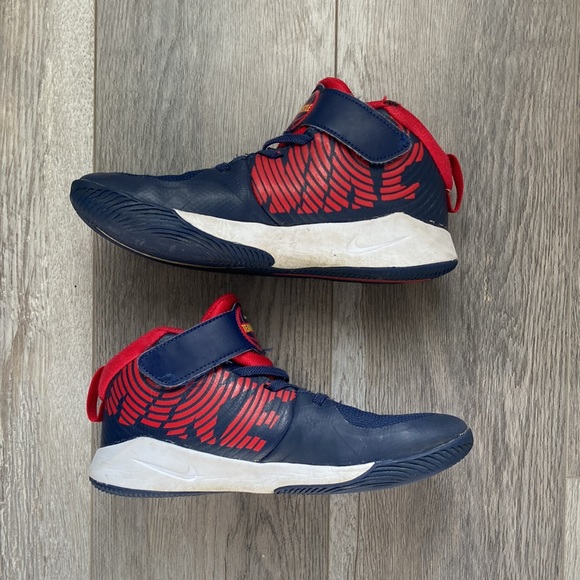 Boys Nike Team Hustle Navy & Red - Picture 3 of 10